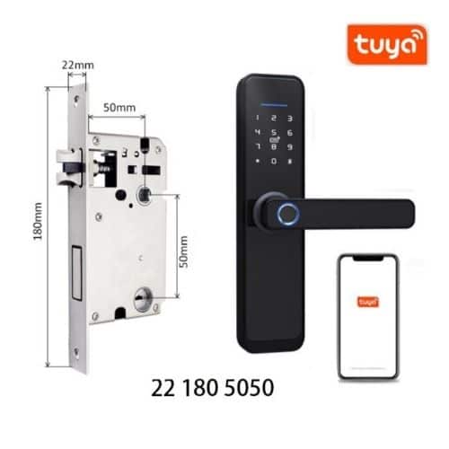 TUYA PLS-X5 Password, Card and Fingerprint Smart Door Lock - Image 2