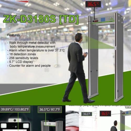 ZKTeco Temperature Detection Security Gate - Image 2