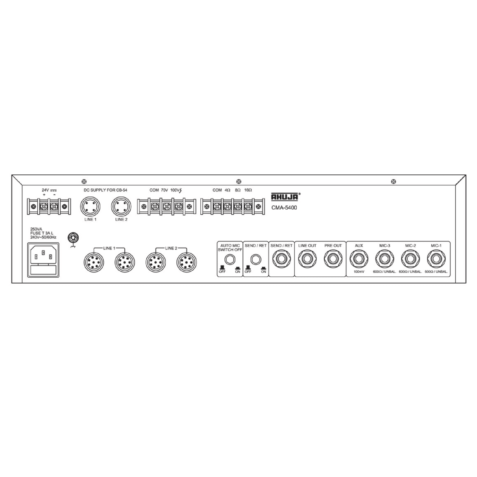AHUJA CMA 5400 Conference System Controller - Image 2