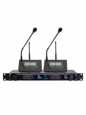DSPPA D6662A UHF Dual Channel Wireless Microphone
